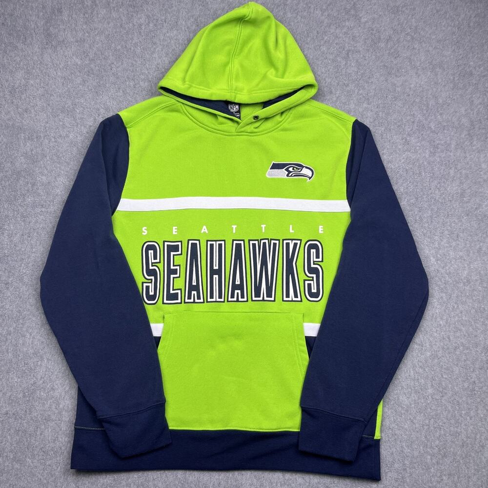 seattle seahawks nfl team apparel hoodie mens large green